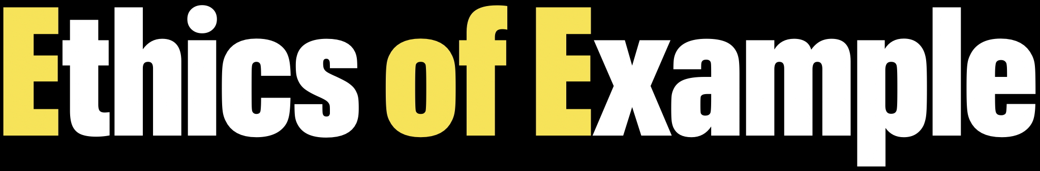 Ethics of Example